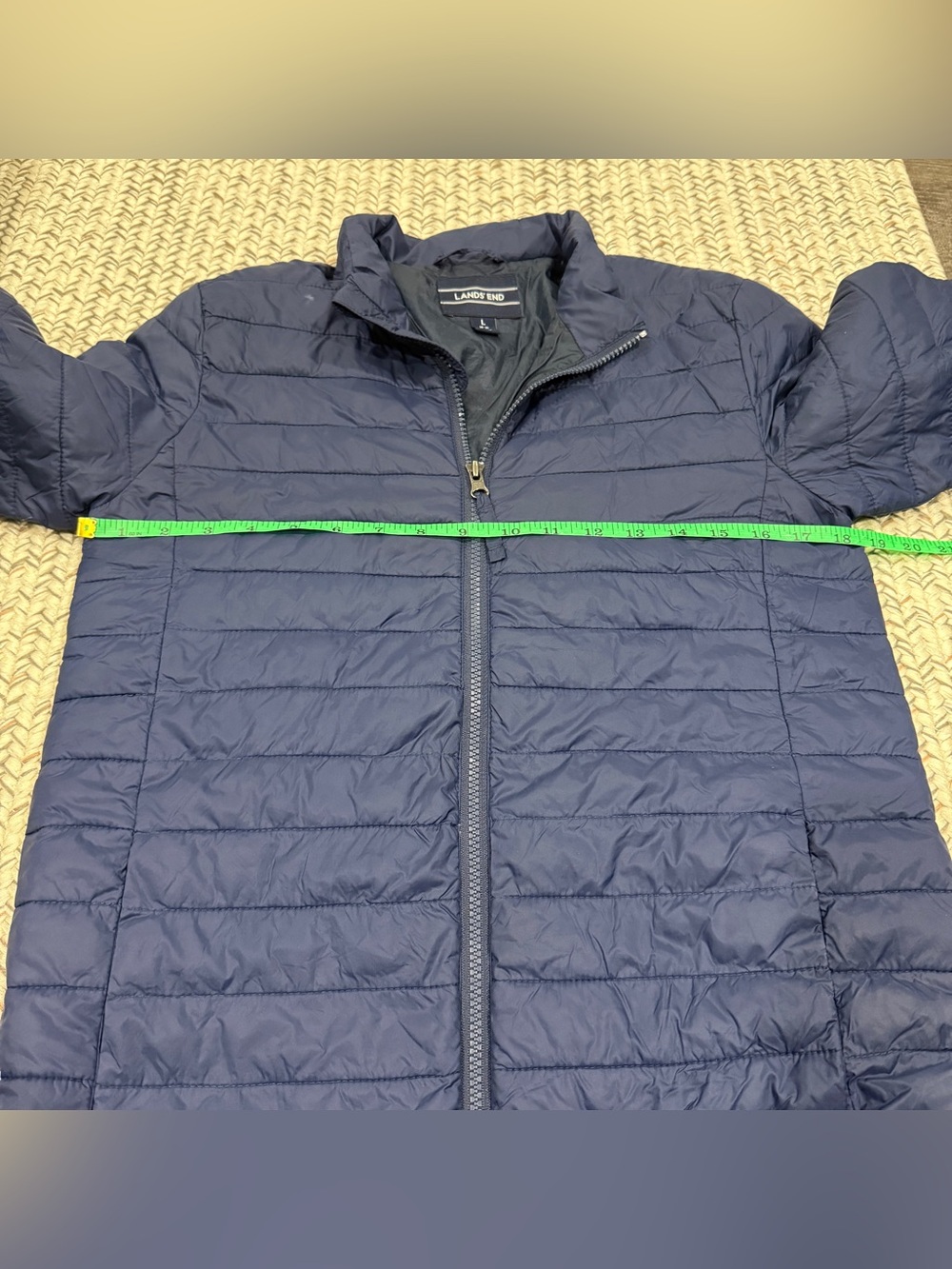 Land's End Blue Puffer Jacket - Picture 7 of 10